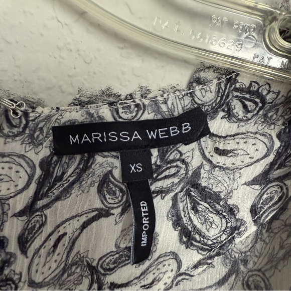 Marissa Webb Grey Silk Ruffle Tiered Midi Dress Size XS Victorian Goth Romantic - Picture 8 of 10